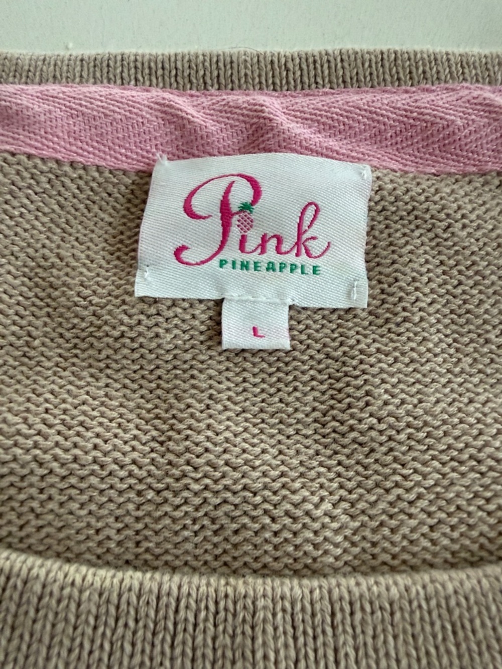 Coronado Logo Crewneck Sweater in Light Taupe by [No Brand Visible] - Picture 2 of 2